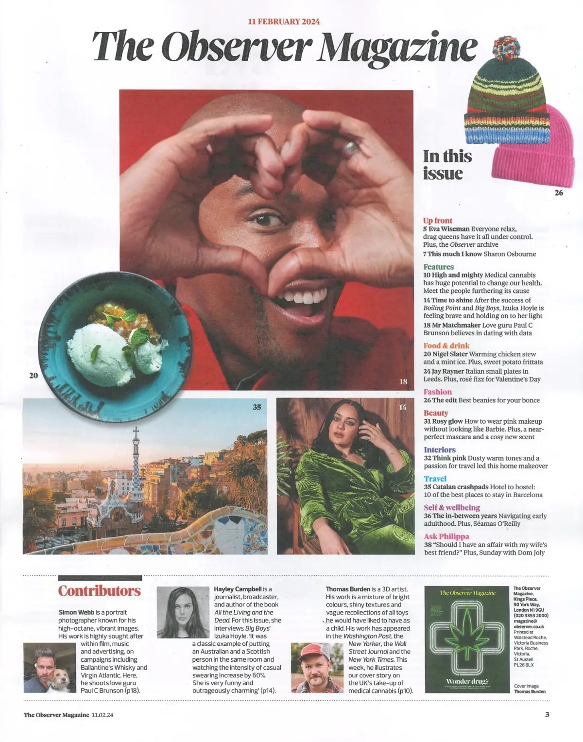 Observer Magazine: Medicinal Cannabis, Sharon Osbourne, Izuka Hoyle, 11.2.24 - image 2 | Free standard UK delivery included | Discount Quality Products