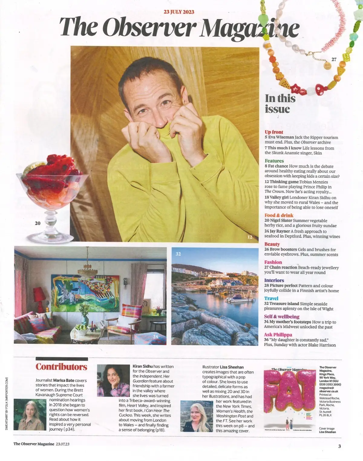 Observer Magazine, Deborah Anne Dyer, Blake Harrison, Tobias Menzies, 23.7.23 - image 2 | Free standard UK delivery included | Discount Quality Products