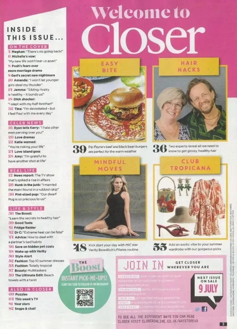 Closer Magazine, Meghan Markle, Gerri Halliwell, Victoria Beckham, 6.7.24 - image 2 | Free standard UK delivery included | Discount Quality Products