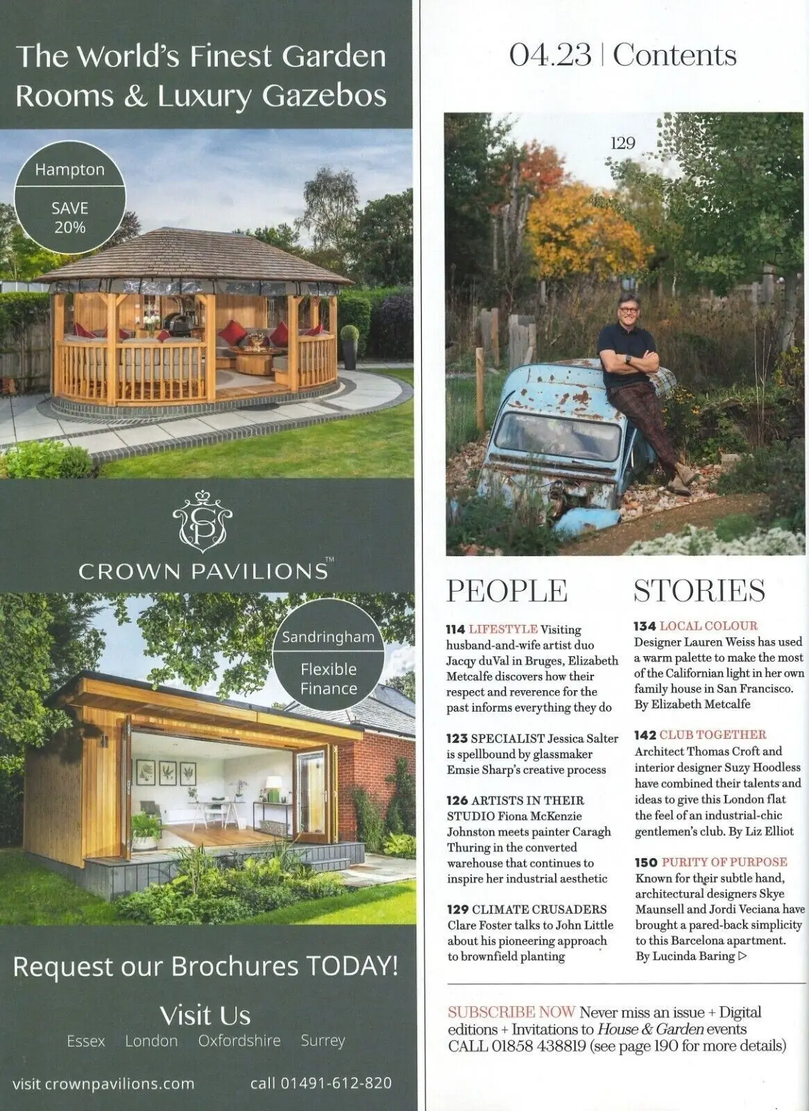 House & Garden Magazine, Home Décor Interior, Garden, Travel Guide, April 2023 - image 3 | Free standard UK delivery included | Discount Quality Products