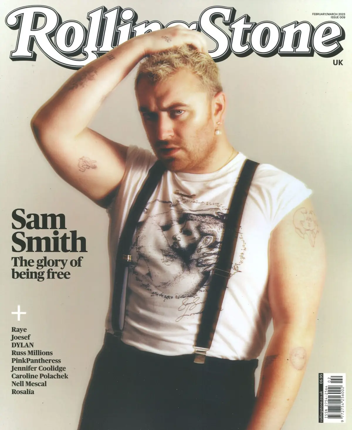 Rolling Stone Magazine, Sam Smith, Raye, Kanye West, Rosalia, Feb/March 2023