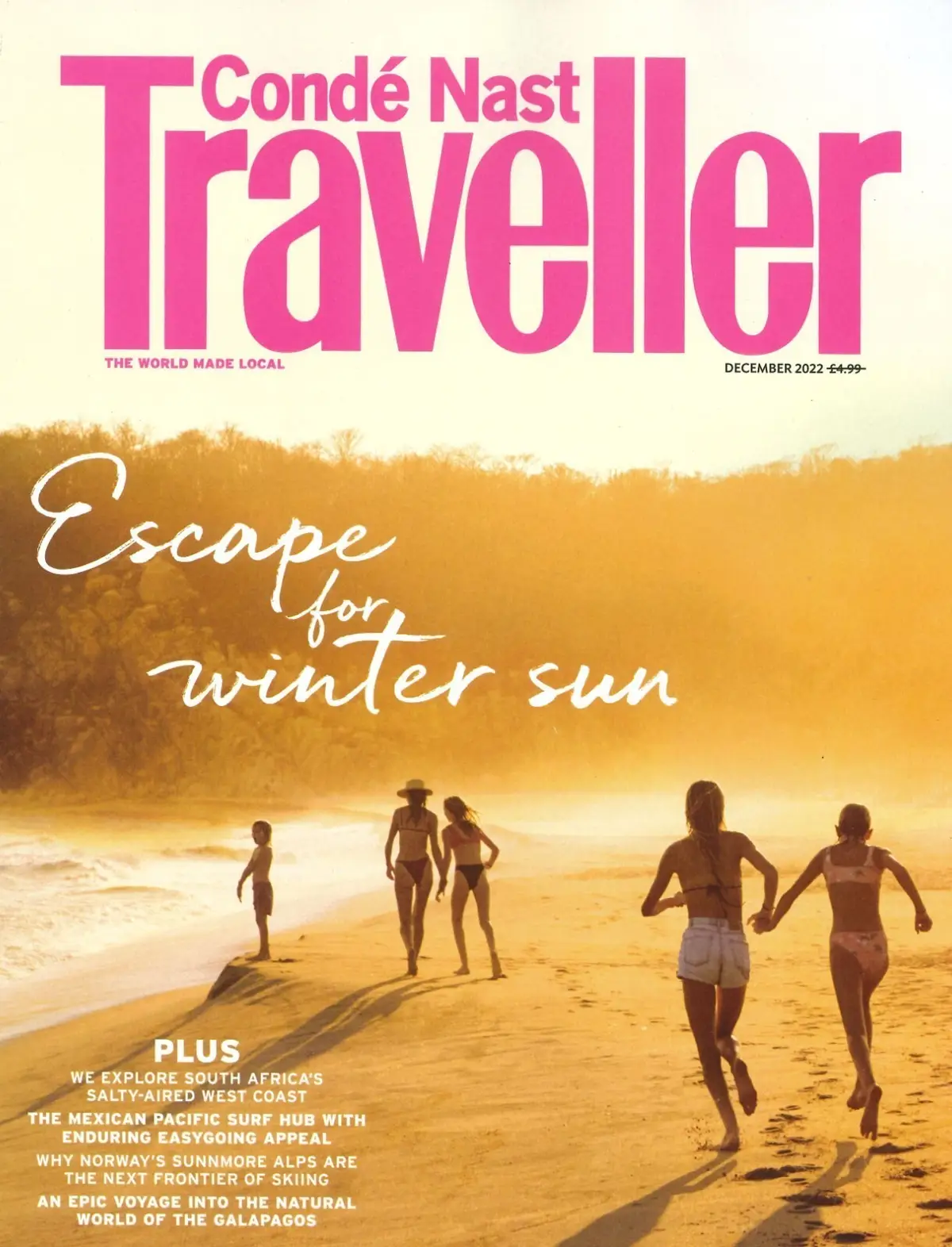 Conde Nast Traveller Magazine, Winter Sun, Norway, Galapagos, December 2022