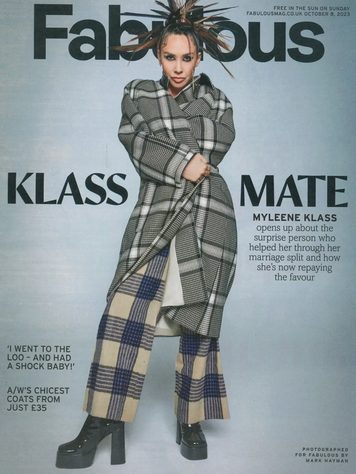 Fabulous Magazine: Myleene Klass, Anne Hegerty, Sharron Davies, Fashion, 8.10.23