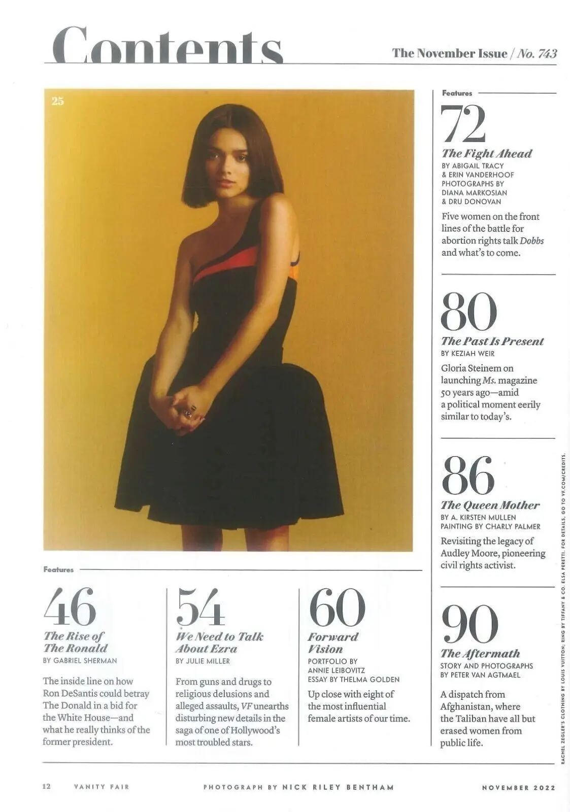 Vanity Fair Magazine, Lizzo, Ezra Miller, Gloria Steinem, Trump, November 2022 - image 3 | Free standard UK delivery included | Discount Quality Products