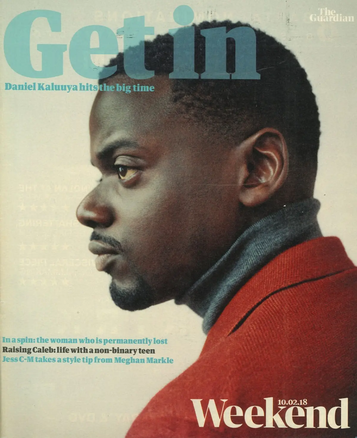 Guardian Weekend Magazine: Daniel Kaluuya, Chris Hoy, Stephen Collins, 10.2.18