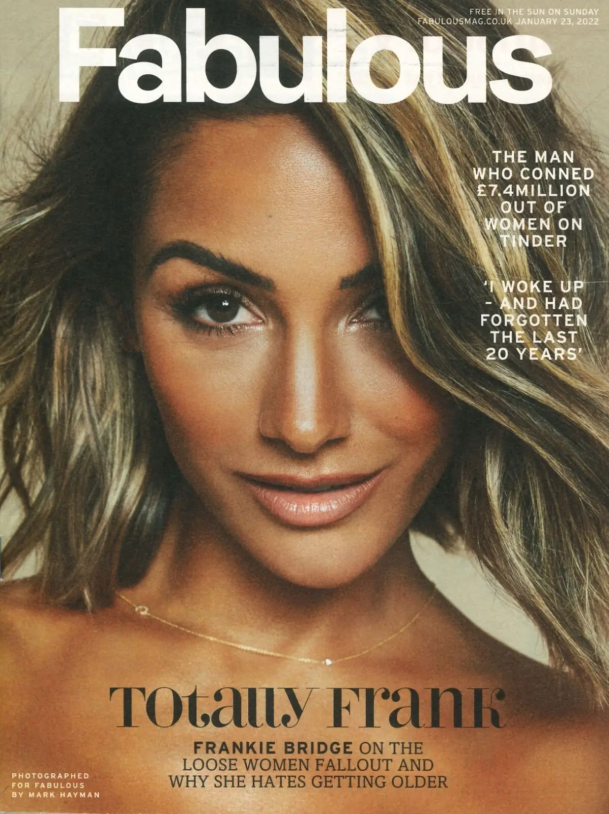 Fabulous Magazine, Frankie Bridge, Freya North, Debbie McGee, Fashion, 23.1.22