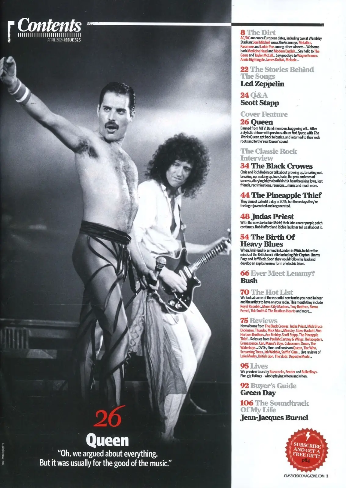 Classic Rock Magazine: Queen, Freddie Mercury, Wayne Kramer, Music, April 2024 - image 2 | Free standard UK delivery included | Discount Quality Products