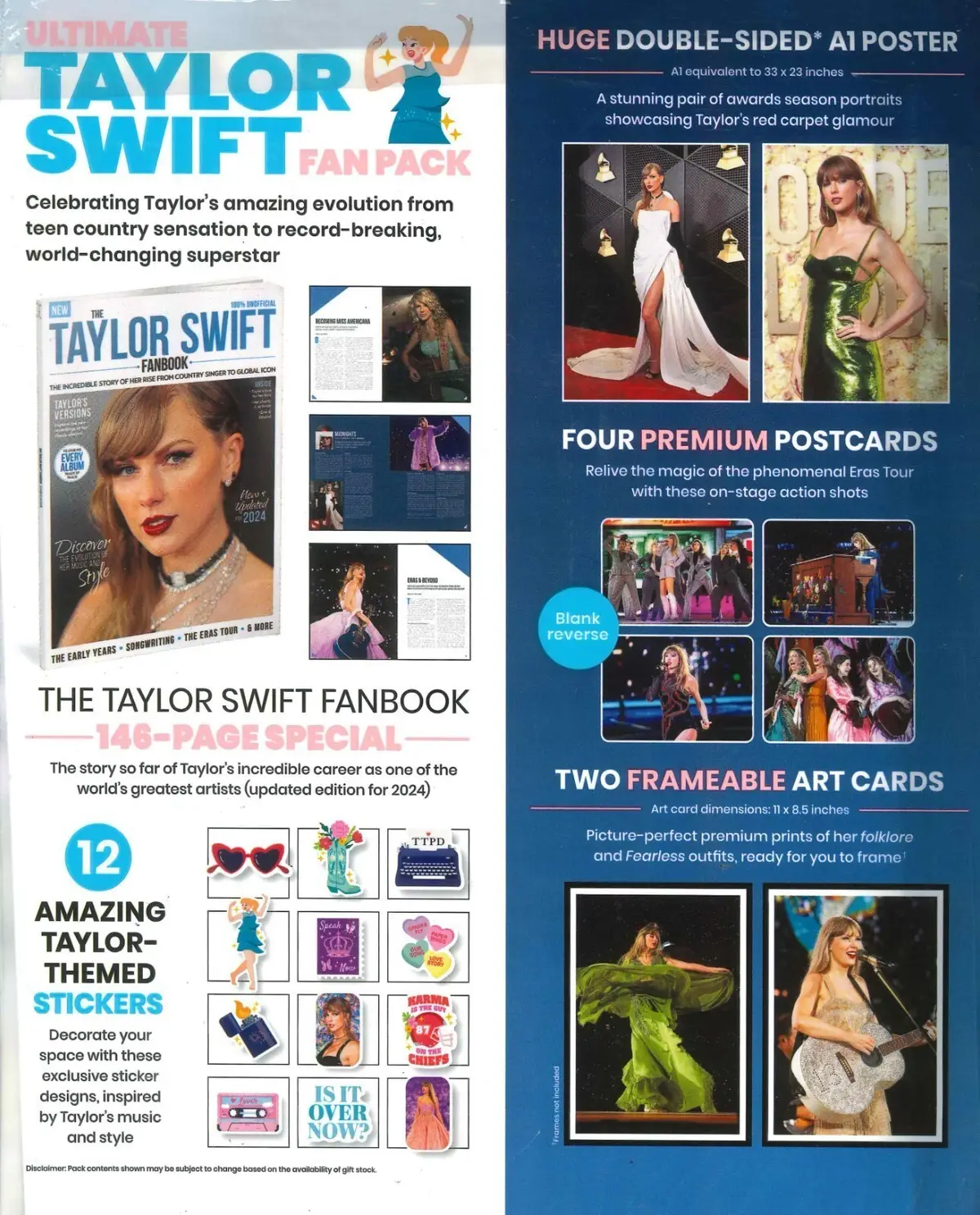 Taylor Swift Magazine Ultimate 10 Gift Fan Pack, Posters, Cards, Eras Tour, 2024 - image 2 | Free standard UK delivery included | Discount Quality Products