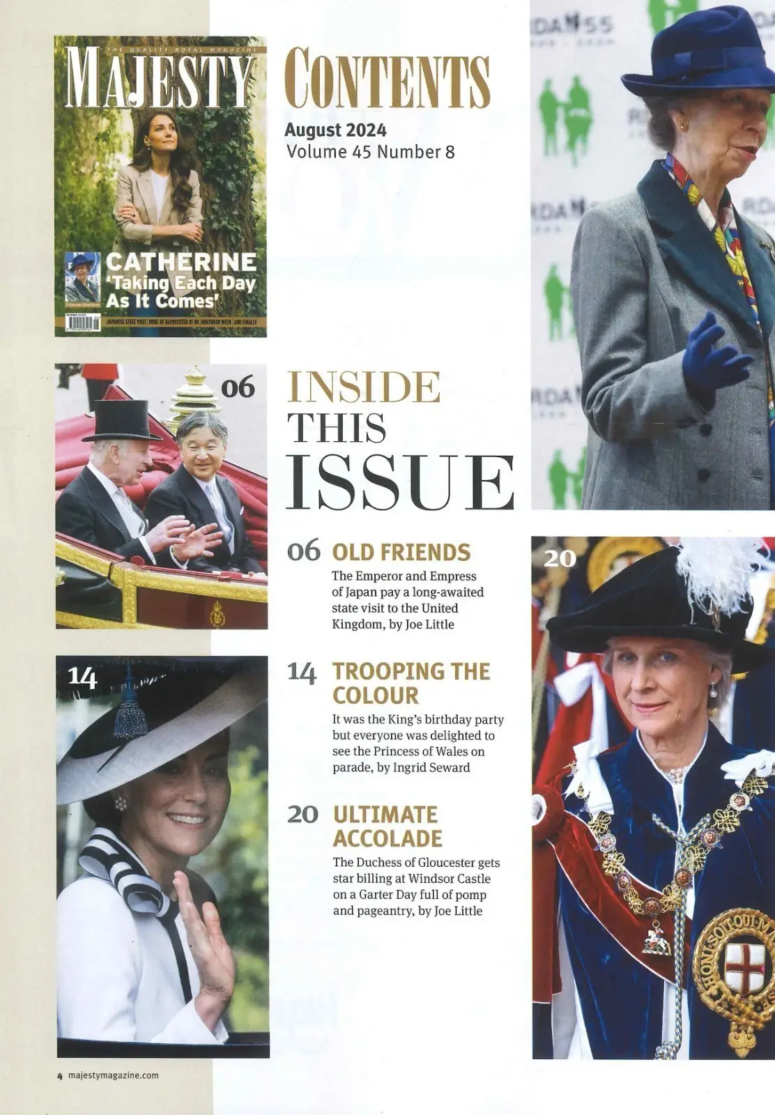 Majesty Magazine: Kate Middleton, Princess Royal Anne, King Charles, Aug 2024 - image 2 | Free standard UK delivery included | Discount Quality Products