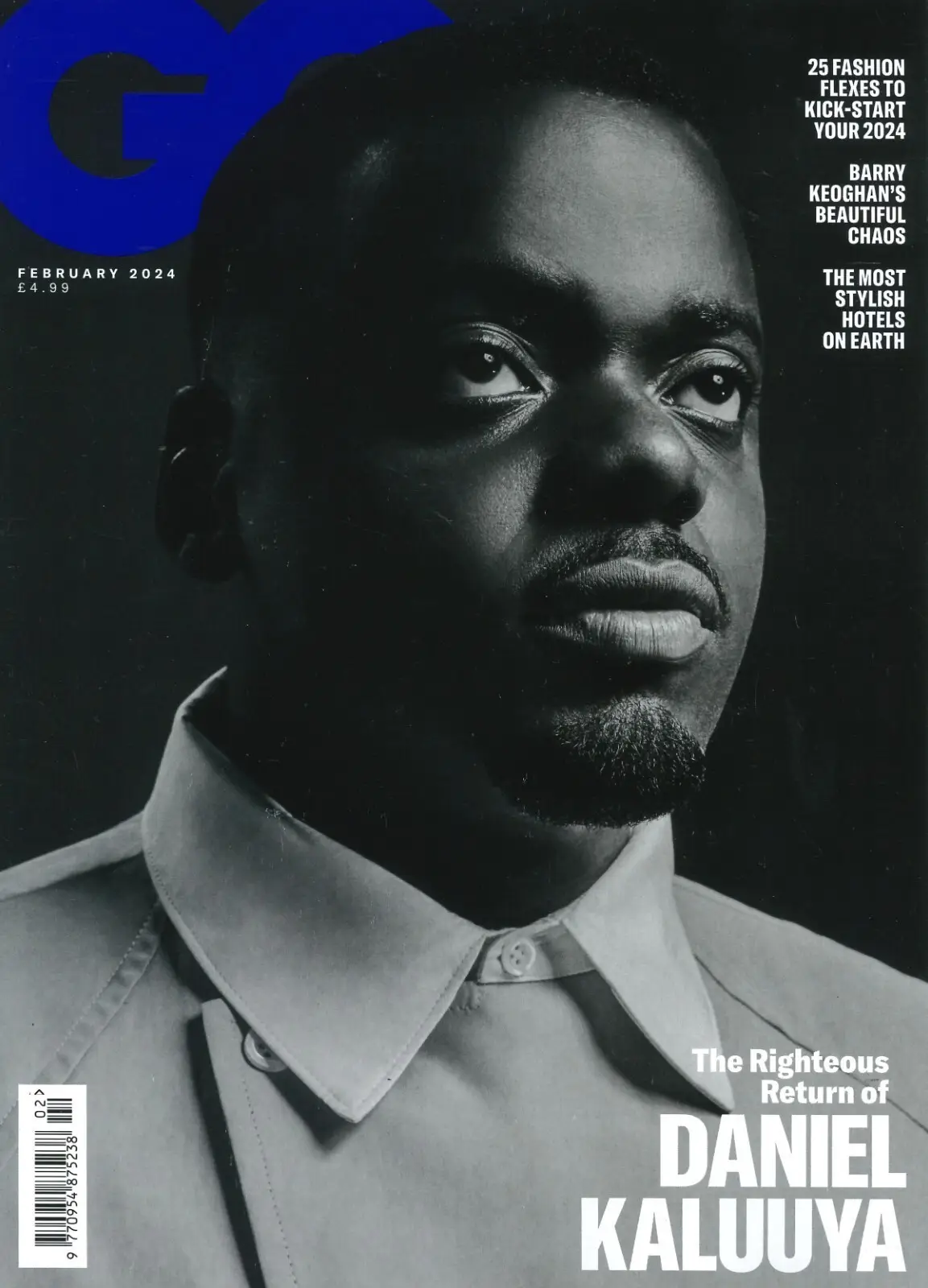 GQ Magazine: Daniel Kaluuya Cover, Barry Keoghan, Saltburn, Football, Feb 2024