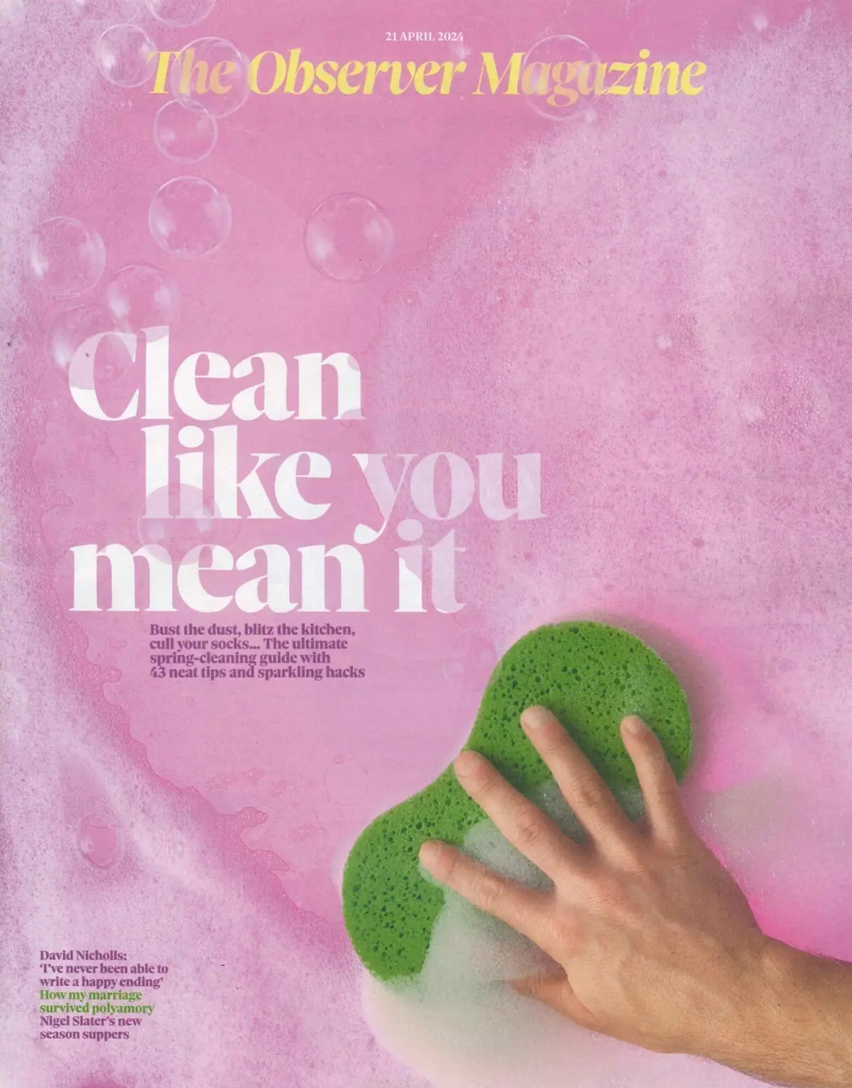 Observer Magazine: Shirley Manson, Huey Morgan, Nigel Slater, Fashion 21.4.24