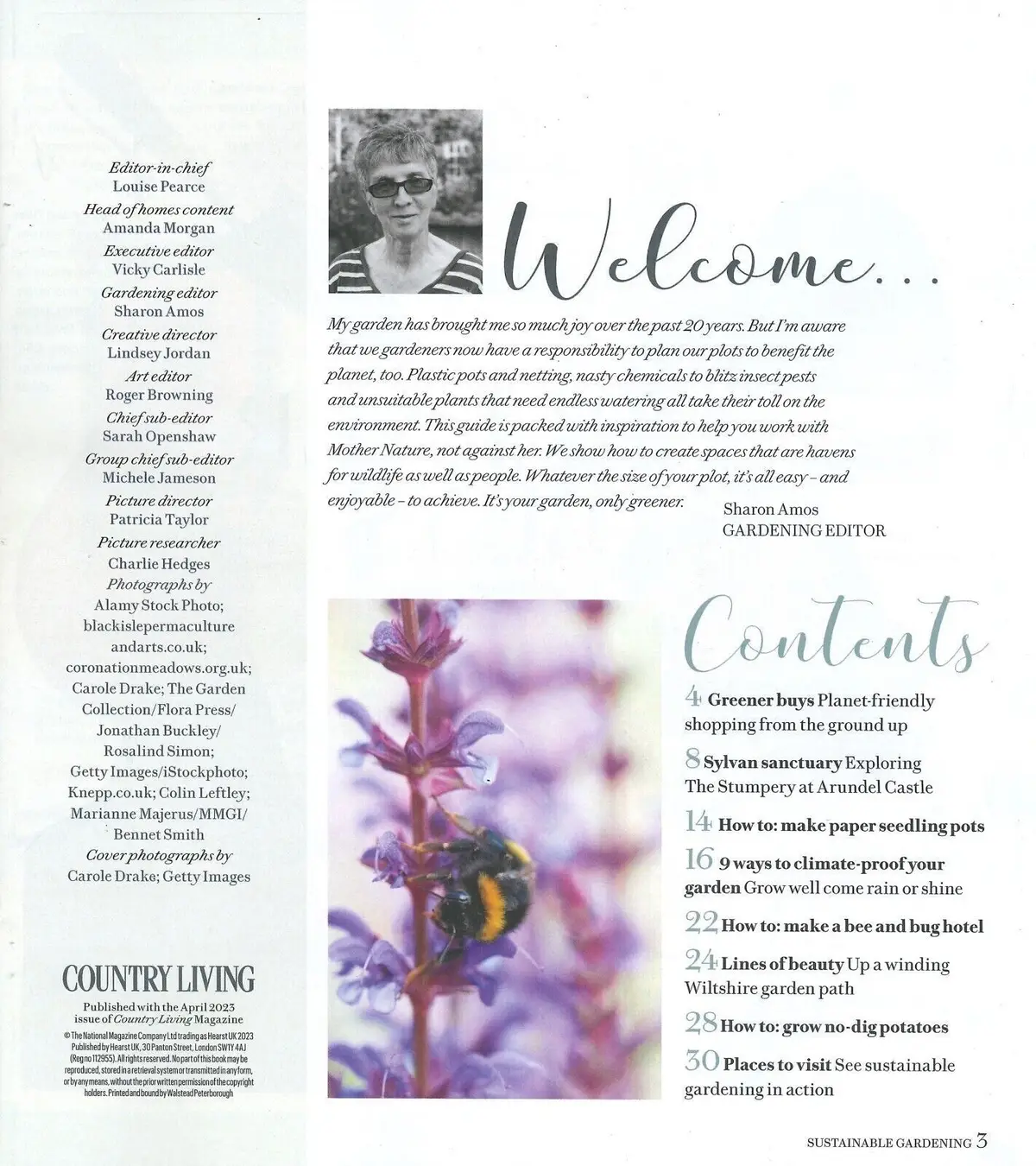Country Living: Sustainable Gardening Magazine, Eco-Friendly, Plants, April 2023 - image 2 | Free standard UK delivery included | Discount Quality Products