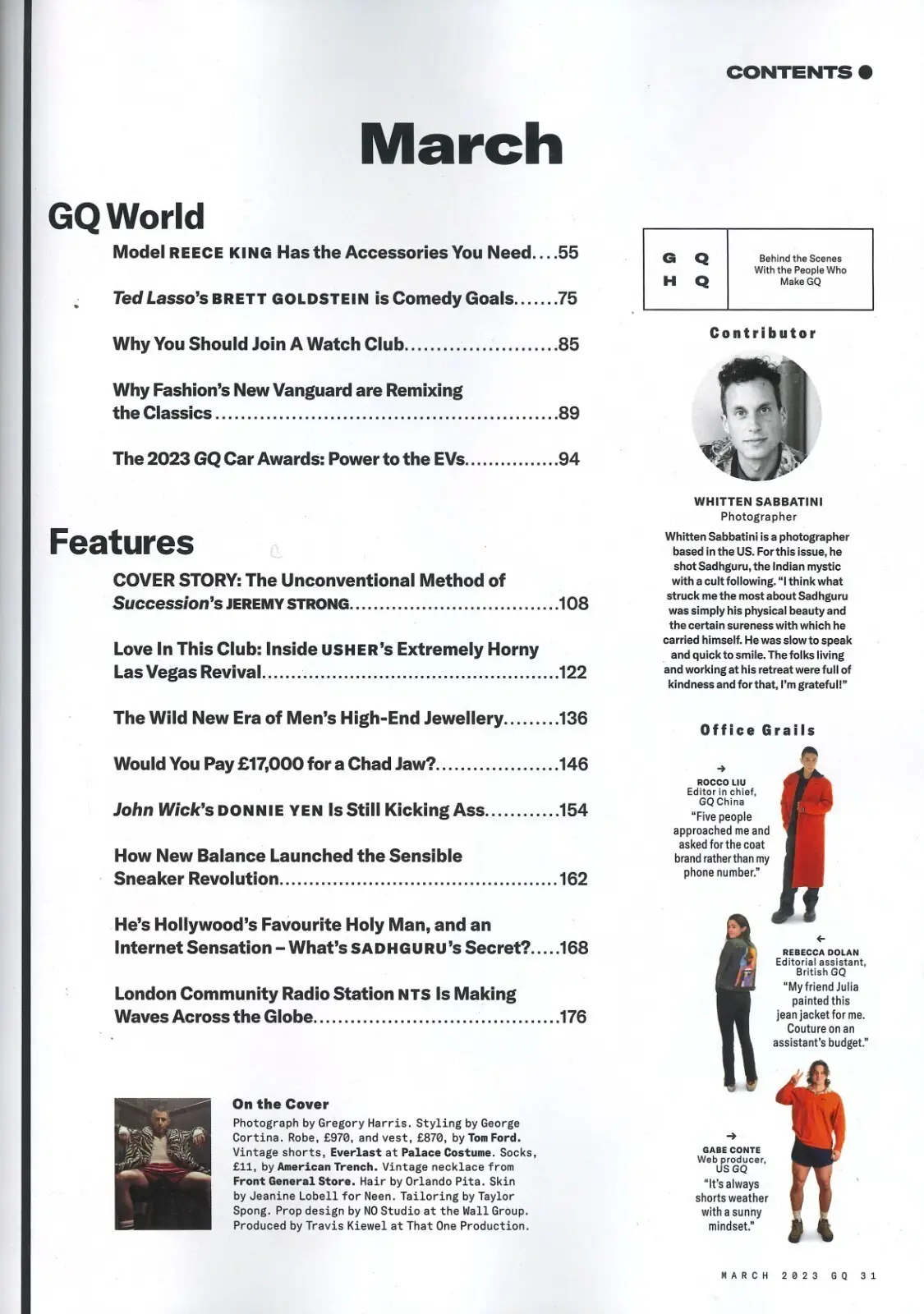 GQ Magazine, Jeremy Strong, Donnie Yen, John Wick, Brett Goldstein, March 2023 - image 2 | Free standard UK delivery included | Discount Quality Products