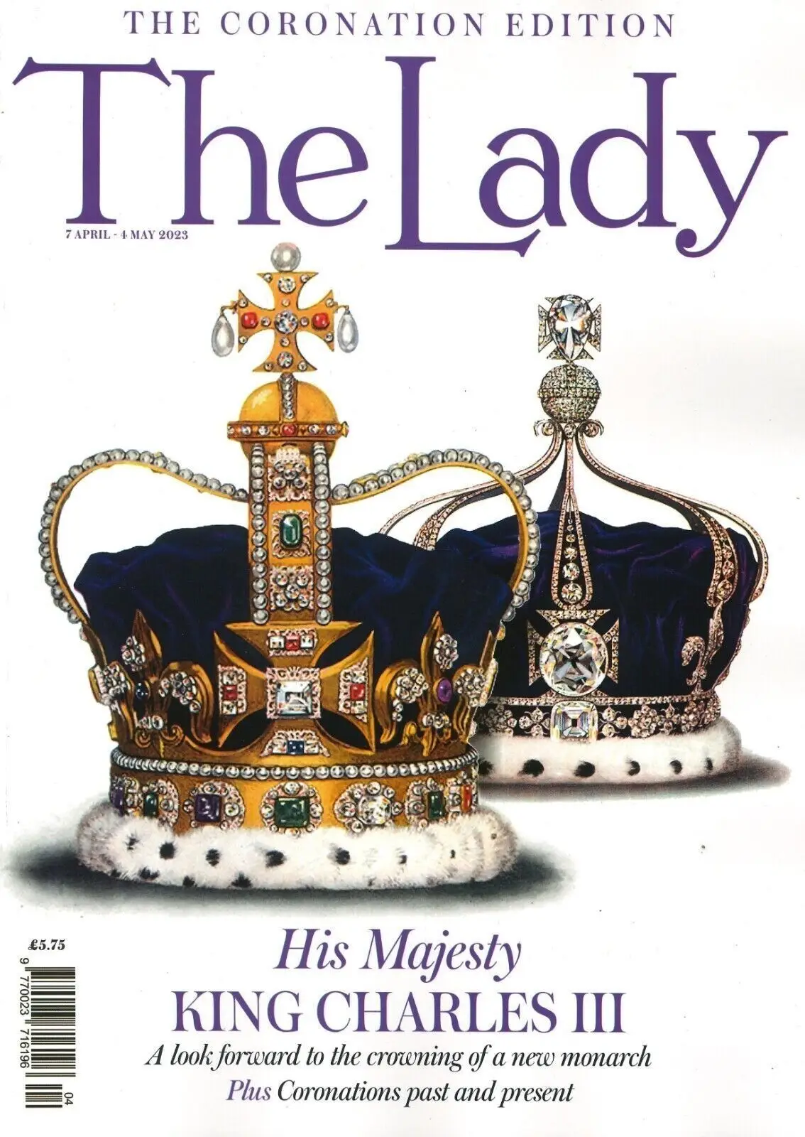 The Lady Magazine Coronation Edition, King Charles, P. Wilton, April/May 2023 - Free standard UK delivery included | Discount Quality Products