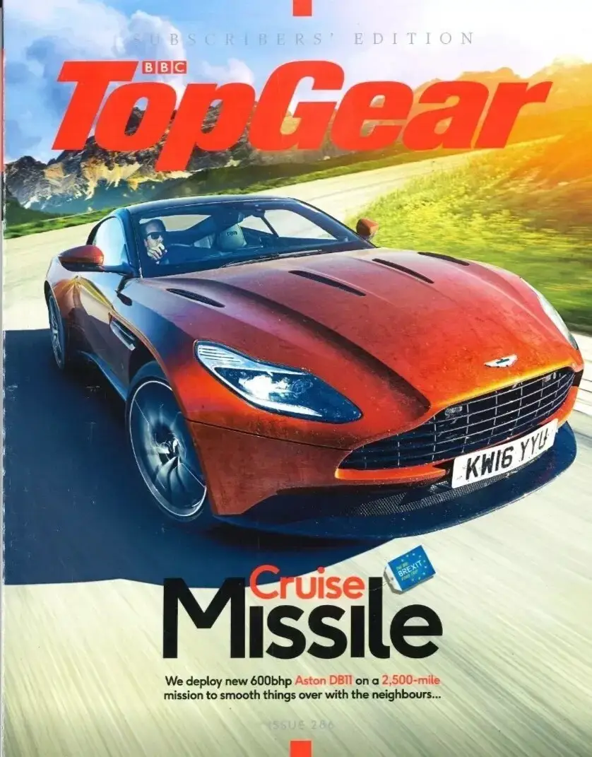 BBC Top Gear Magazine Issue #286, Aston DB11, Nissan GT-R, Audi A4, Sept 2016