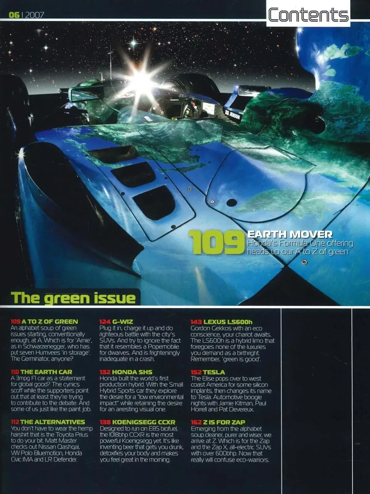 BBC Top Gear Magazine: Issue #166, Koenigsegg CCXR, Tesla Roadster, June 2007 - image 2 | Free standard UK delivery included | Discount Quality Products