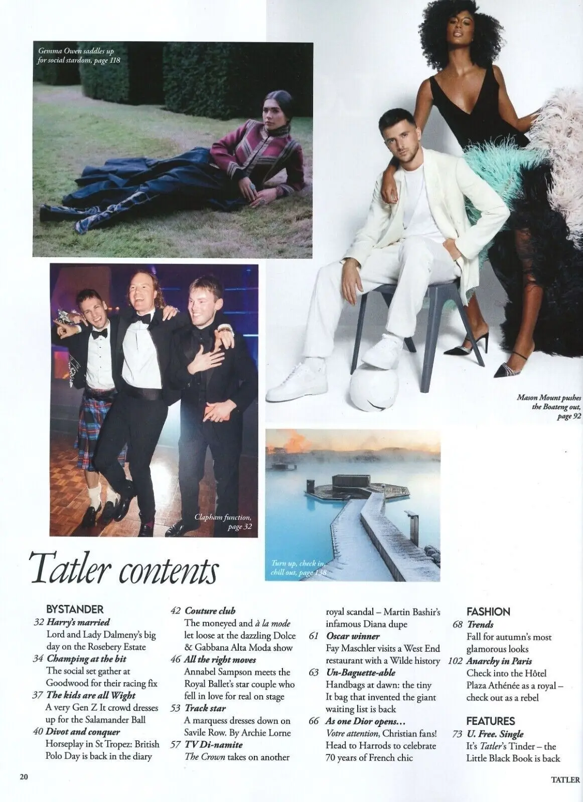 TATLER Magazine, Mason Mount, Emilia Boateng, King Charles, Diana, December 2022 - image 2 | Free standard UK delivery included | Discount Quality Products
