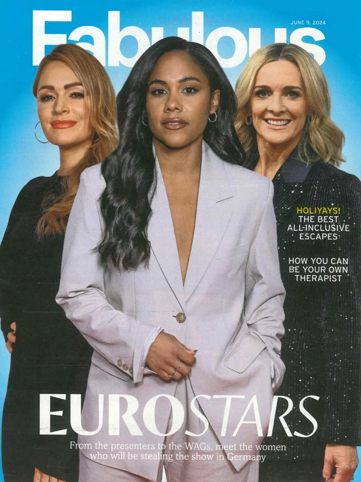 Fabulous Magazine: Alex Scott, Gabby Logan, Laura Woods, Judi Love, Euro, 9.6.24