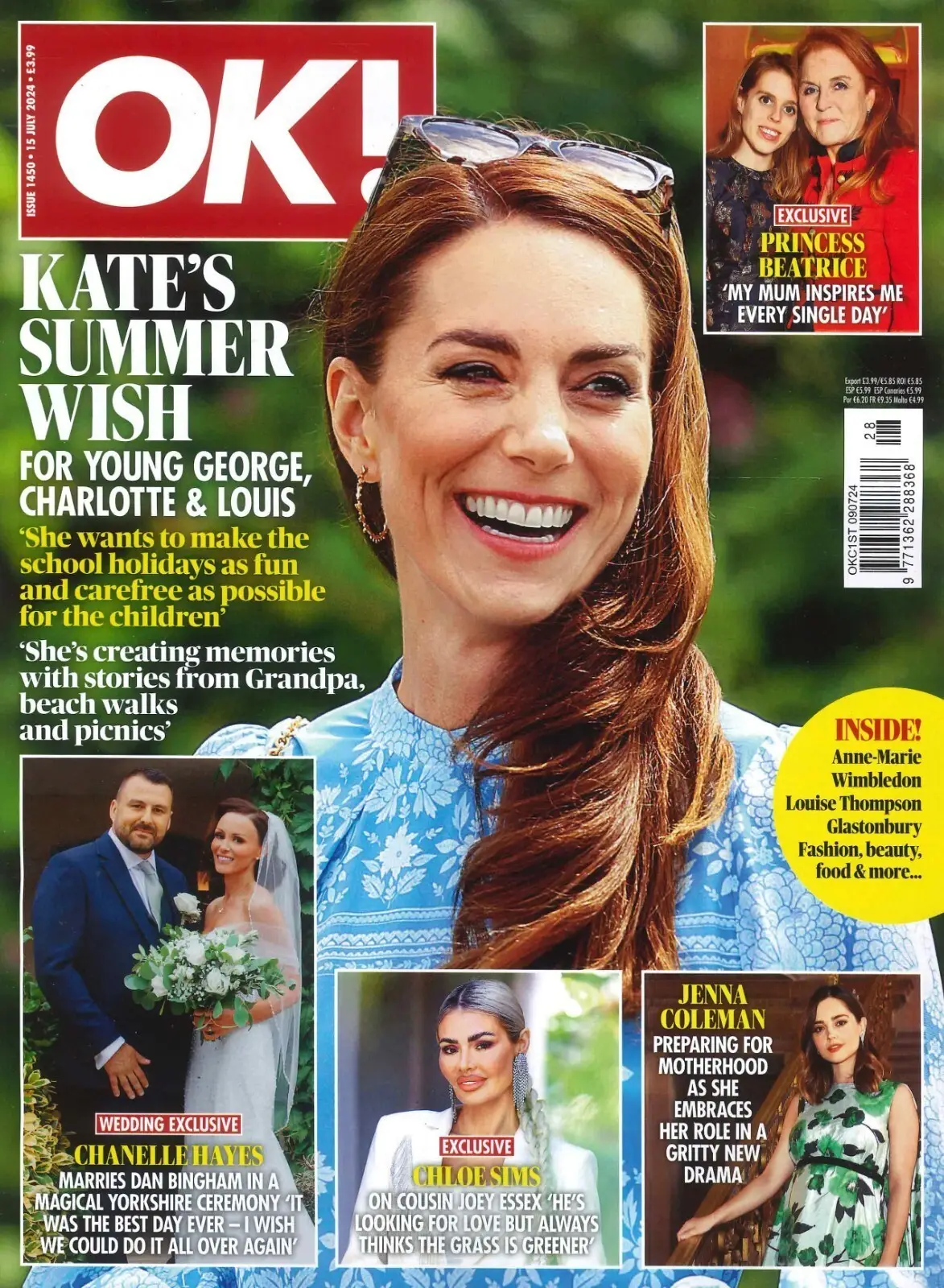 OK! Magazine: Kate Middleton, Princess Beatrice, Glastonbury Festival, 15.7.24