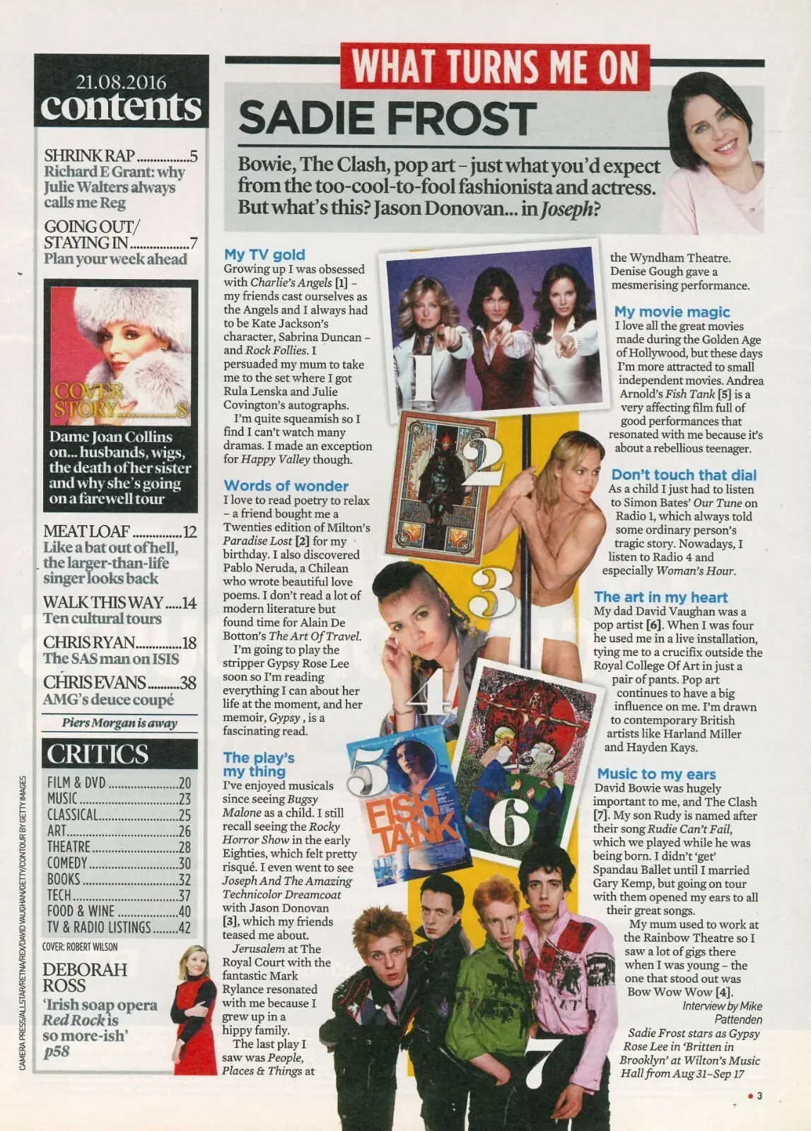 Event Magazine, Joan Collins, Sadie Frost, Richard Grant, Chris Ryan, 21.8.16 - image 2 | Free standard UK delivery included | Discount Quality Products