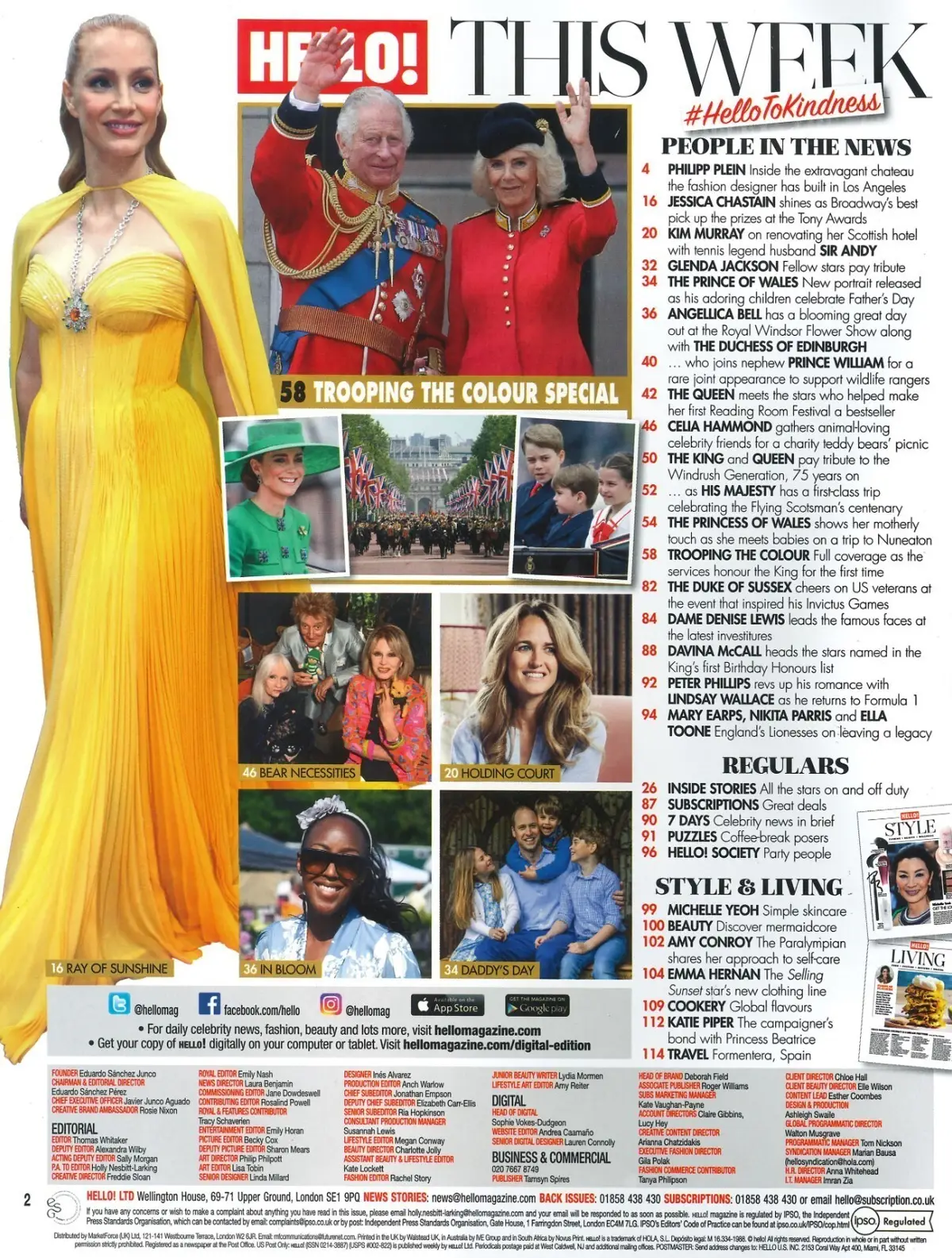 HELLO! Magazine King Charles Birthday Parade Queen Camilla, Kate, George 26.6.23 - image 2 | Free standard UK delivery included | Discount Quality Products