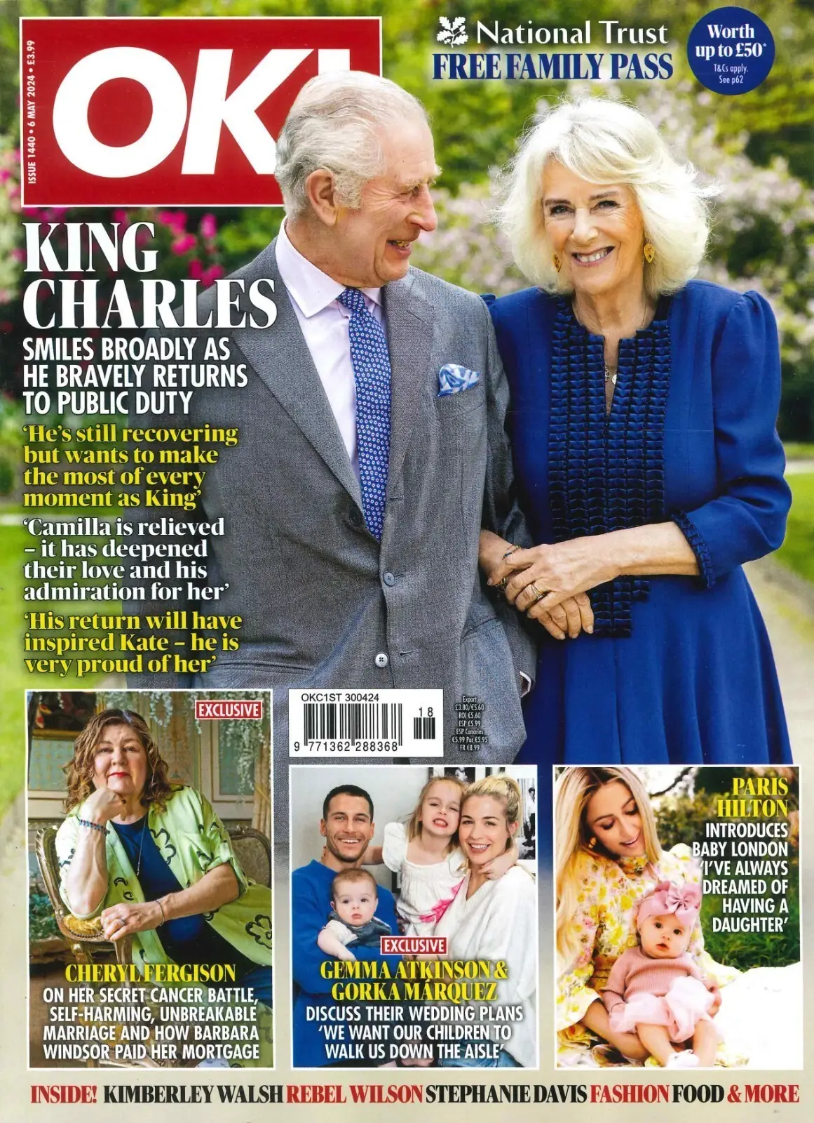 OK! Magazine: King Charles, Queen Camilla, Princess Charlotte, Royalty, 6.5.24