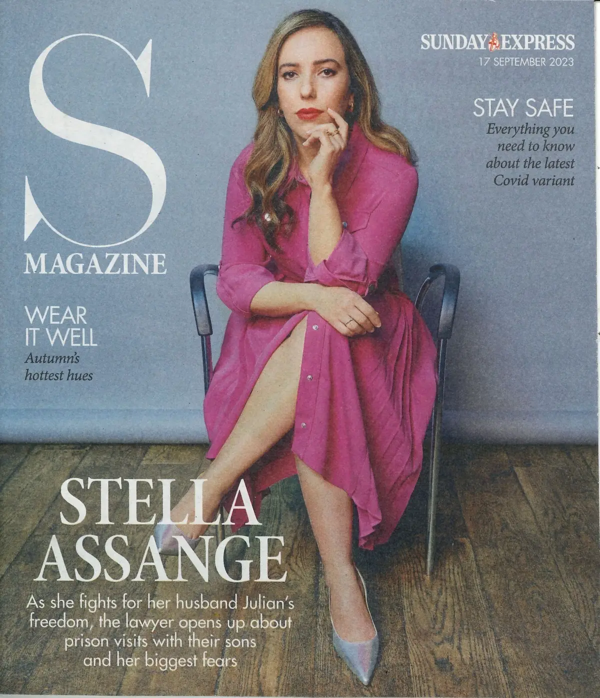 Sunday Express Magazine, Stella Assange, Jamie Goode, Rosemary, Fashion, 17.9.23