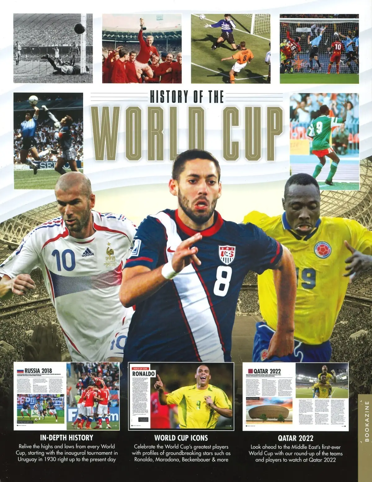 History of World Cup Magazine, Football Soccer, Ronaldo, Maradona, Qatar 2022 - image 3 | Free standard UK delivery included | Discount Quality Products