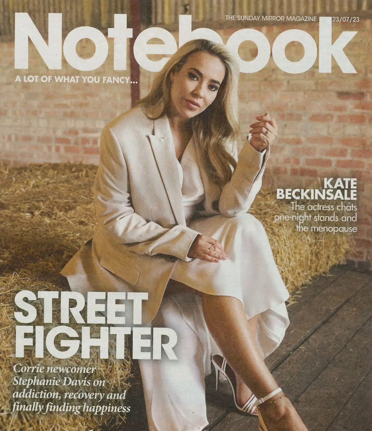 Sunday Mirror Notebook Magazine: Stephanie Davis Kate Beckinsale Fashion 23.7.23 - Free standard UK delivery included | Discount Quality Products