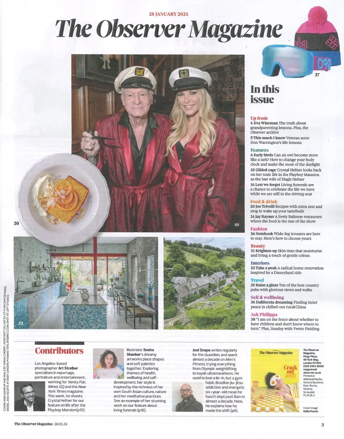 Observer Magazine: Crystal Hefner, Don Warrington, Yvette Fielding, 28.1.24 - image 2 | Free standard UK delivery included | Discount Quality Products