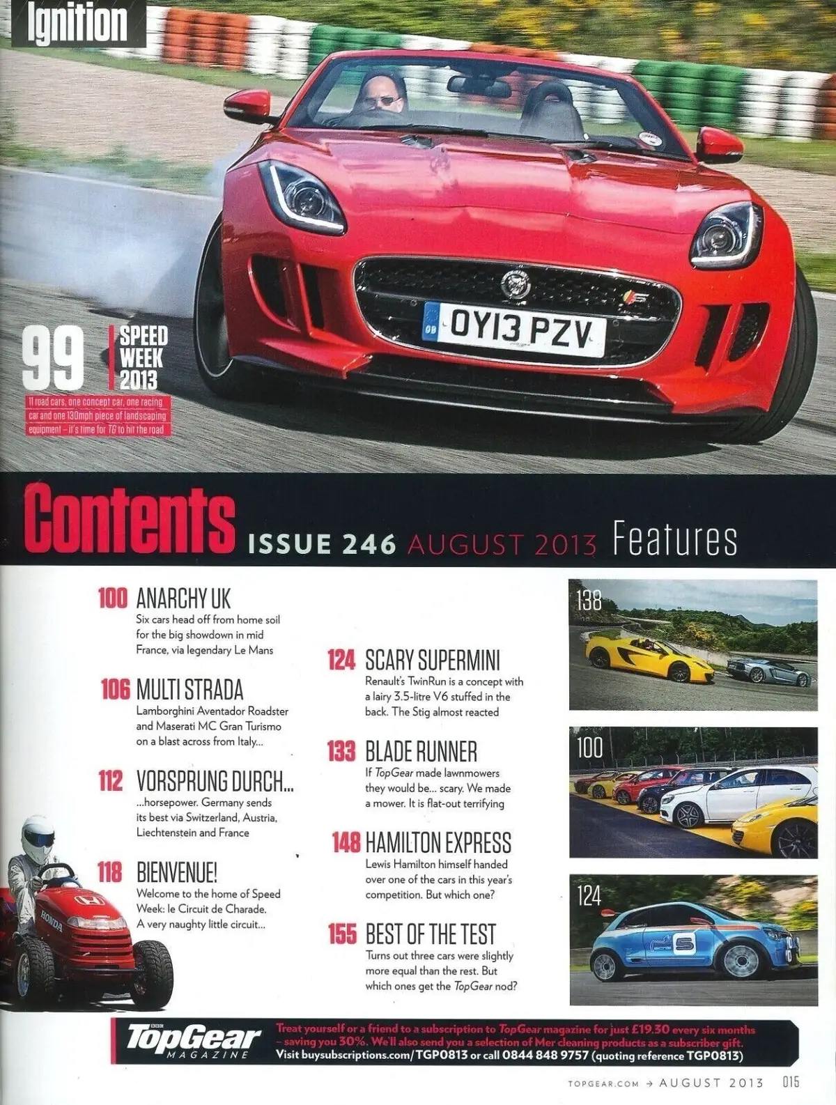 BBC Top Gear Magazine: Issue #246, Audi Rs6, Cayman S, A45 AMG, SLS, Aug 2013 - image 2 | Free standard UK delivery included | Discount Quality Products