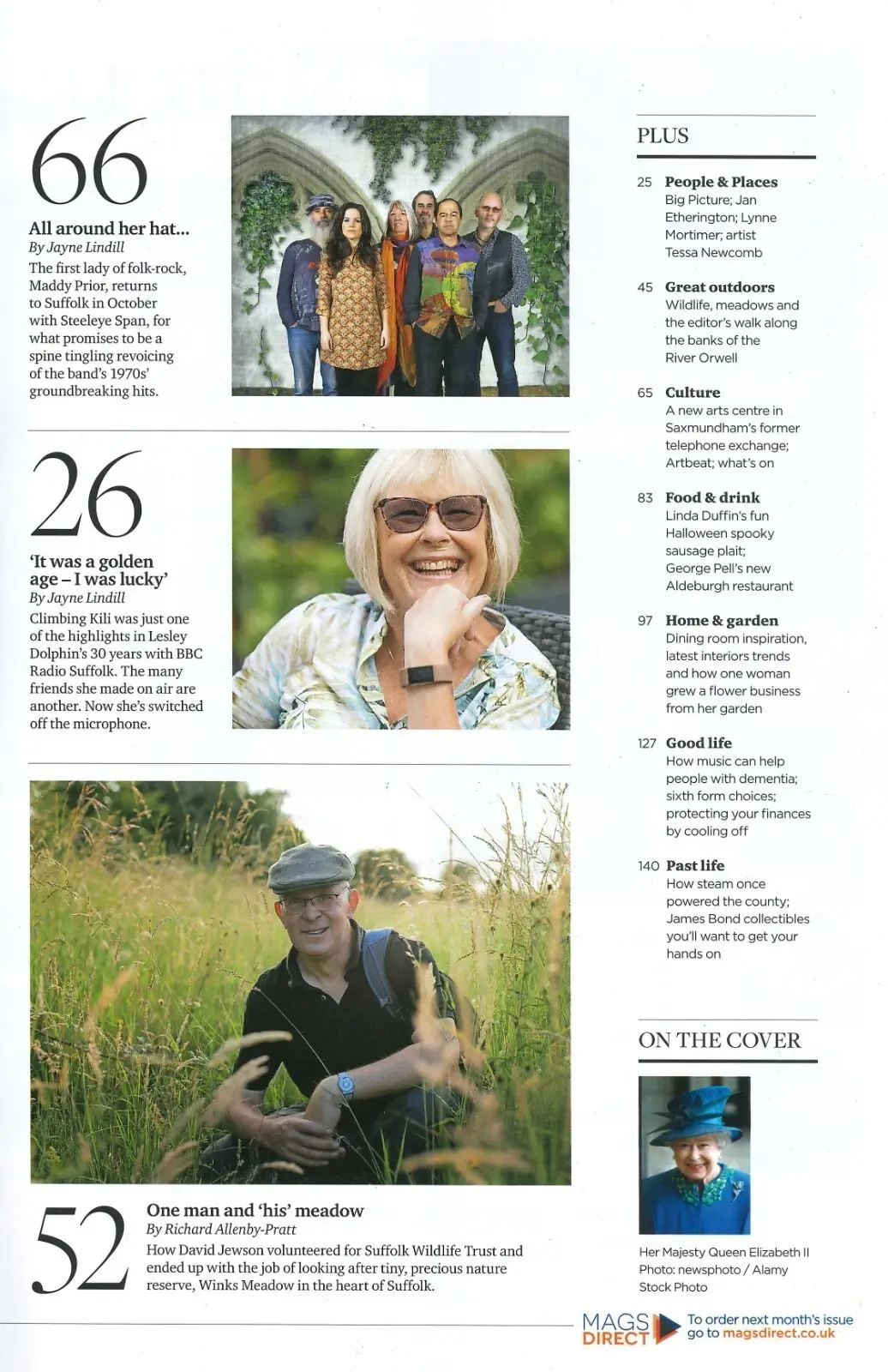 Suffolk Magazine, Queen Elizabeth, Maddy Prior, Lesley Dolphin, October 2022 - image 3 | Free standard UK delivery included | Discount Quality Products