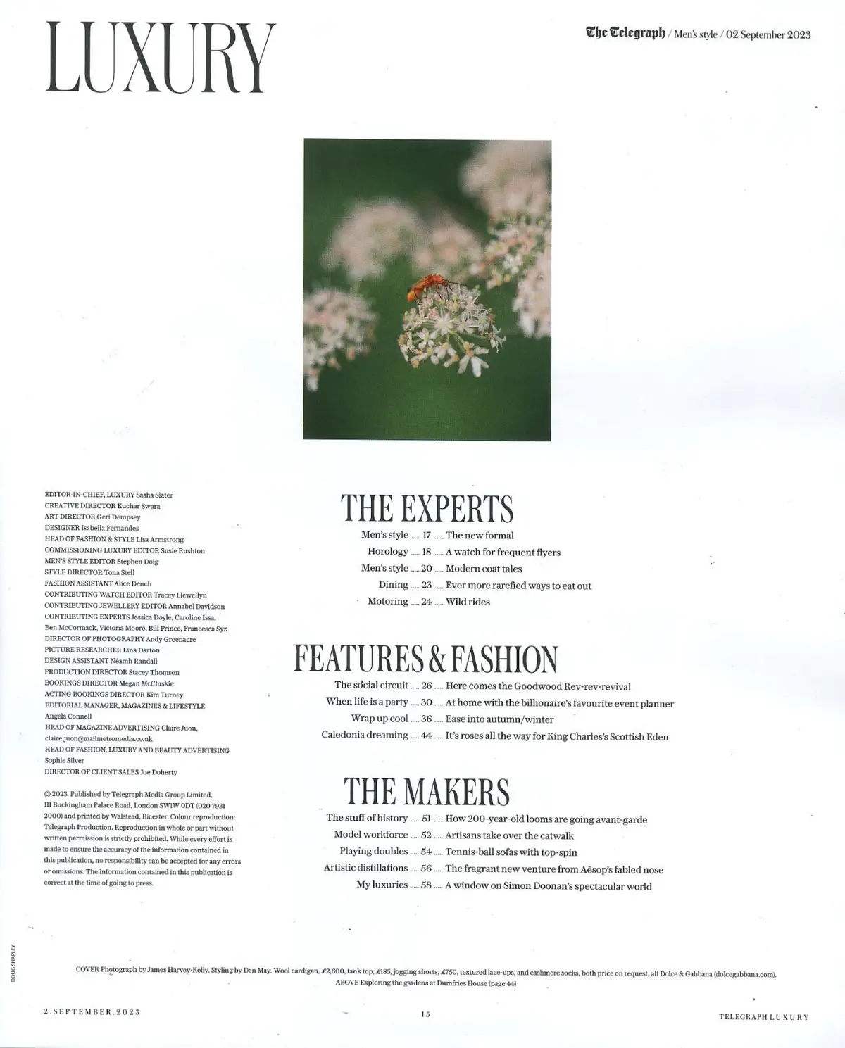 Telegraph Luxury Magazine, Models, Fashion, King Charles's Scottish Eden, 2.9.23 - image 2 | Free standard UK delivery included | Discount Quality Products