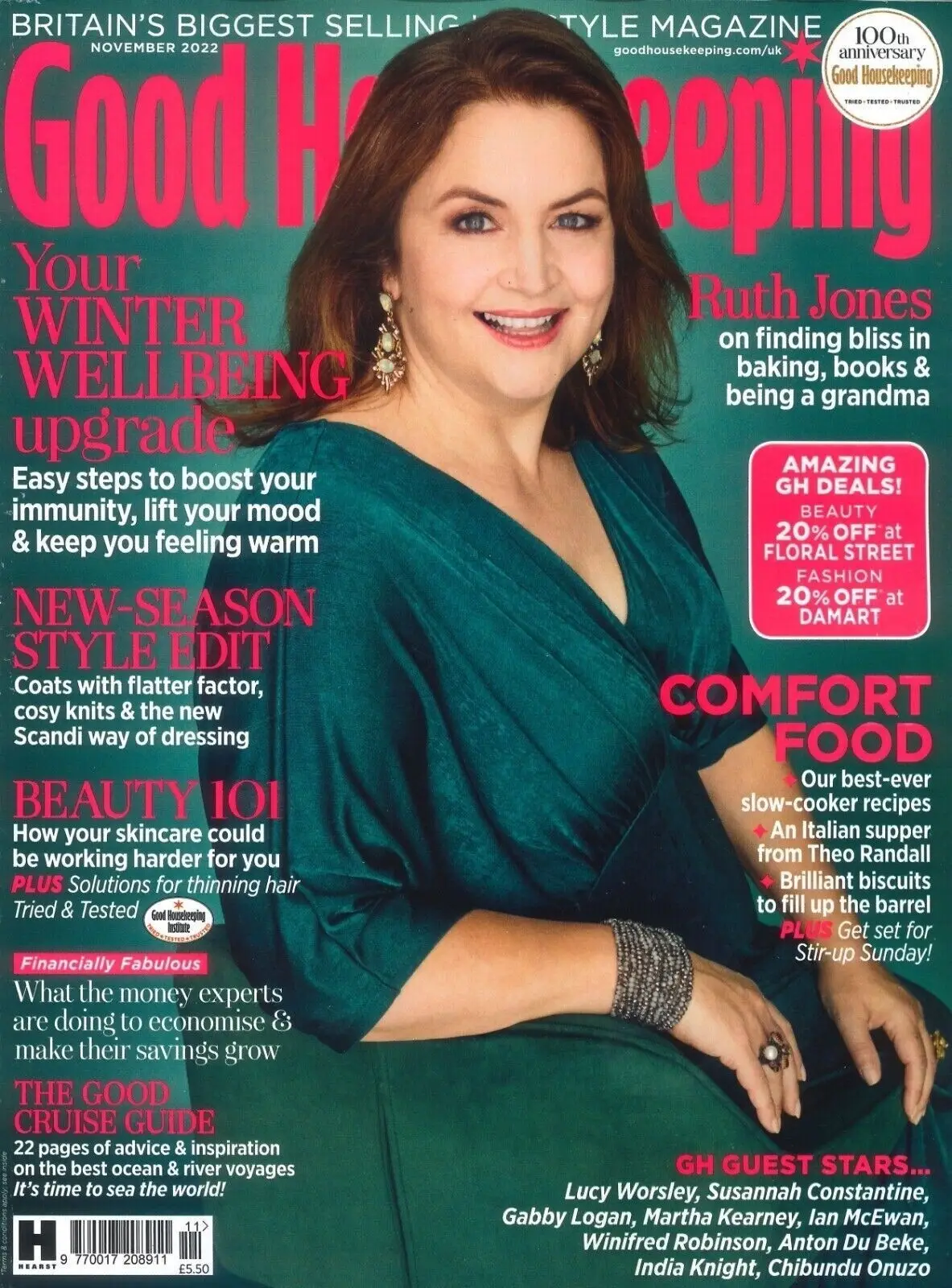 Good Housekeeping Magazine 100th Anniversary, Ruth Jones, Queen, November 2022