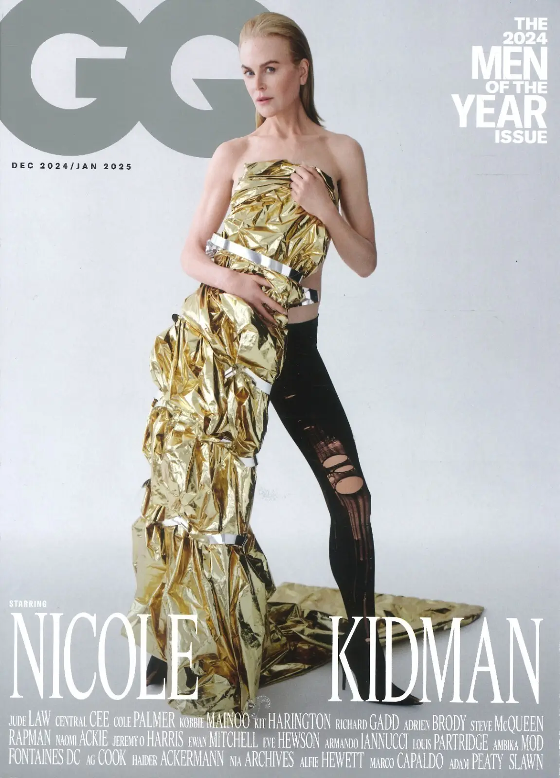 GQ Magazine Nicole Kidman, Kit Harington, Steve McQueen Dec 2024 / Jan 2025
