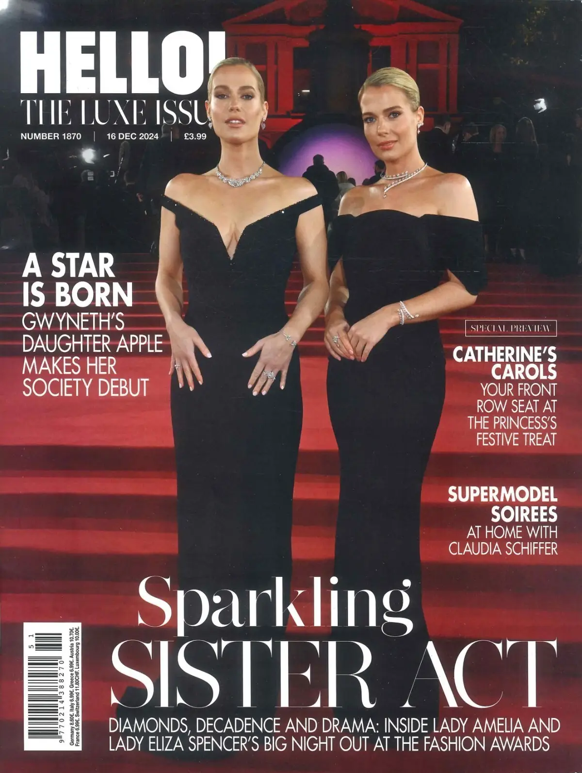 HELLO! Magazine: Apple Martin, Gwyneth Paltrow, Princess Kate's Carols, 16.12.24