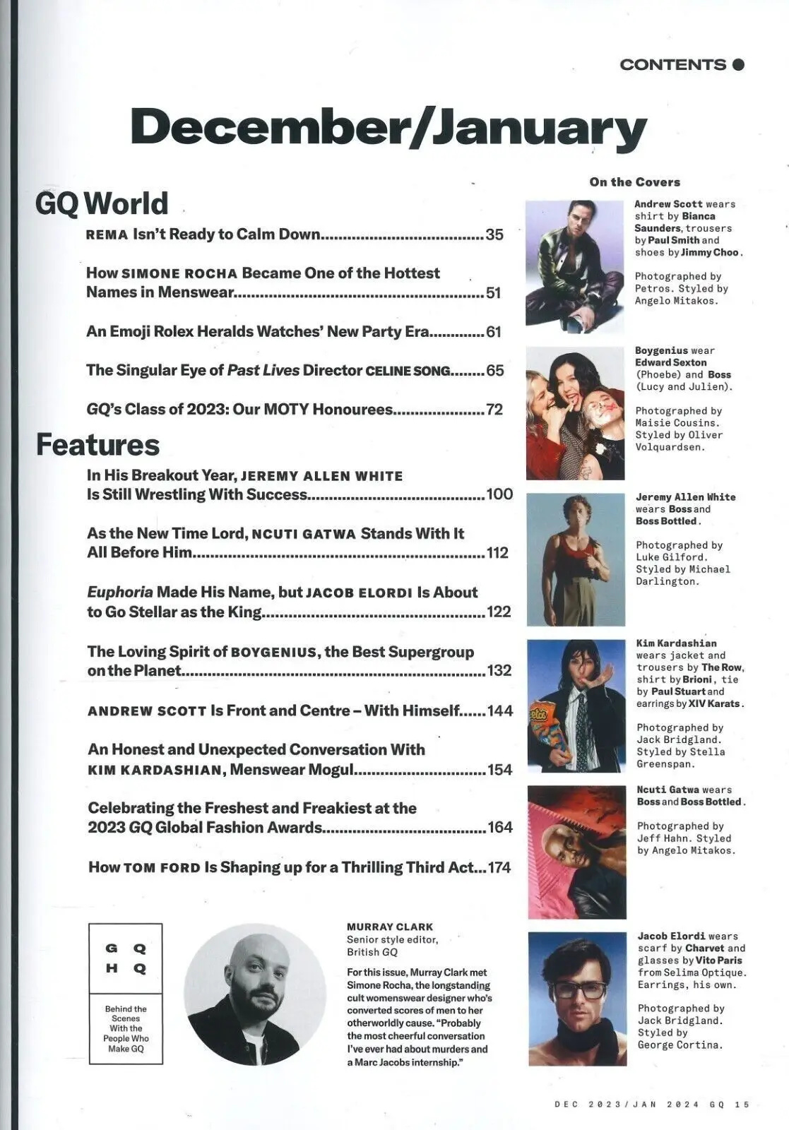 GQ Magazine: Ncuti Gatwa Cover, Kim K, Boygenius, Jacob Elordi, Dec/Jan 2024 - image 2 | Free standard UK delivery included | Discount Quality Products