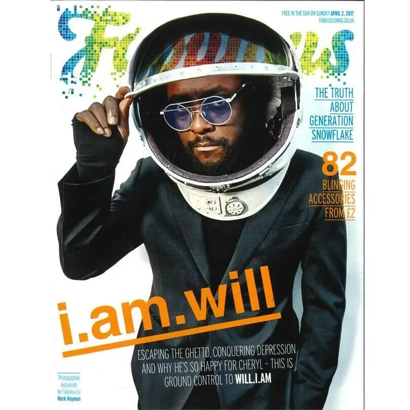 Fabulous Magazine: Will.i.am, Sophie Kinsella, Greg Rutherford 2.4.17