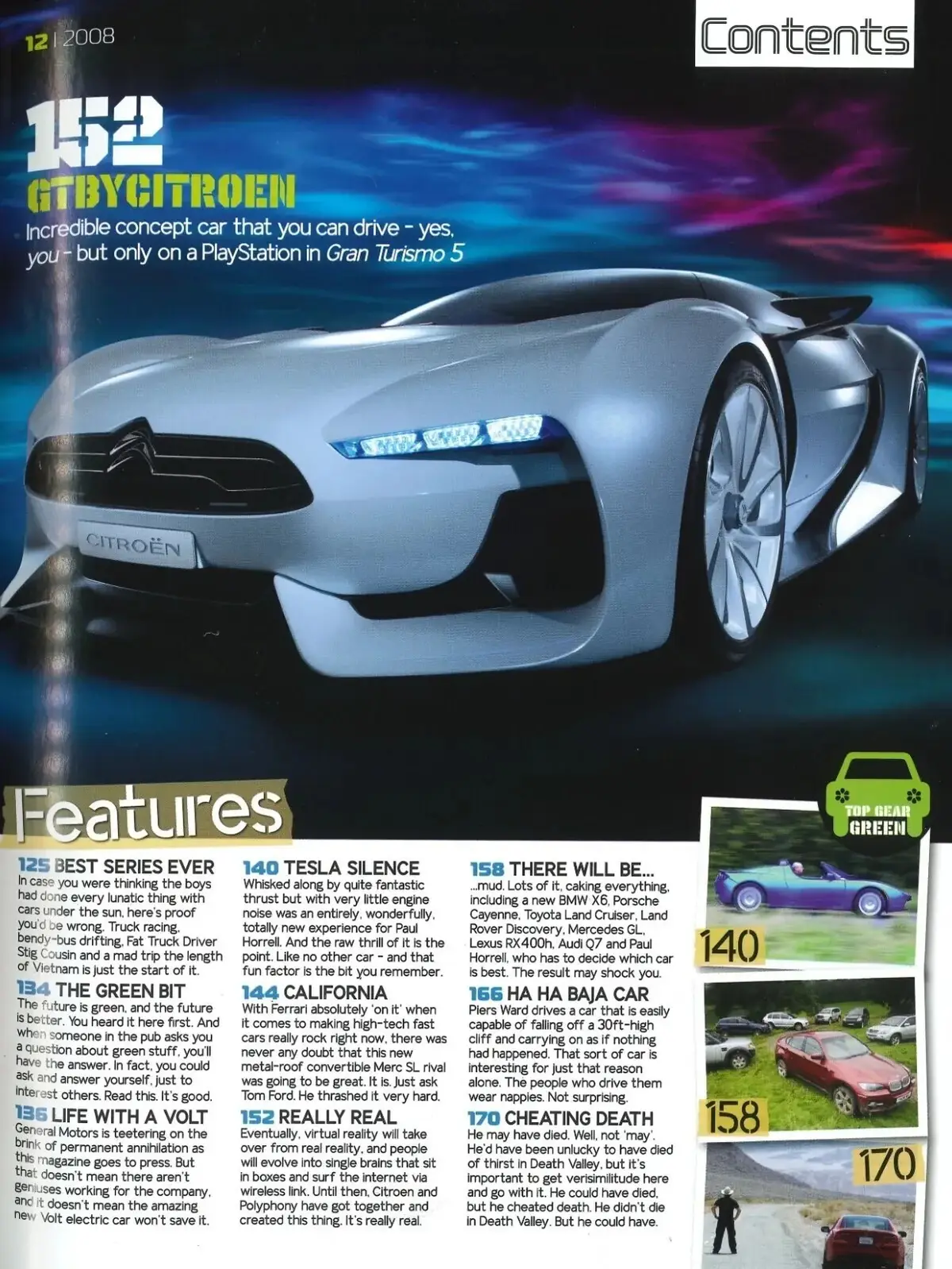 BBC Top Gear Magazine: Issue #185, Ferrari California, Mercedes, BMW, Dec 2008 - image 2 | Free standard UK delivery included | Discount Quality Products