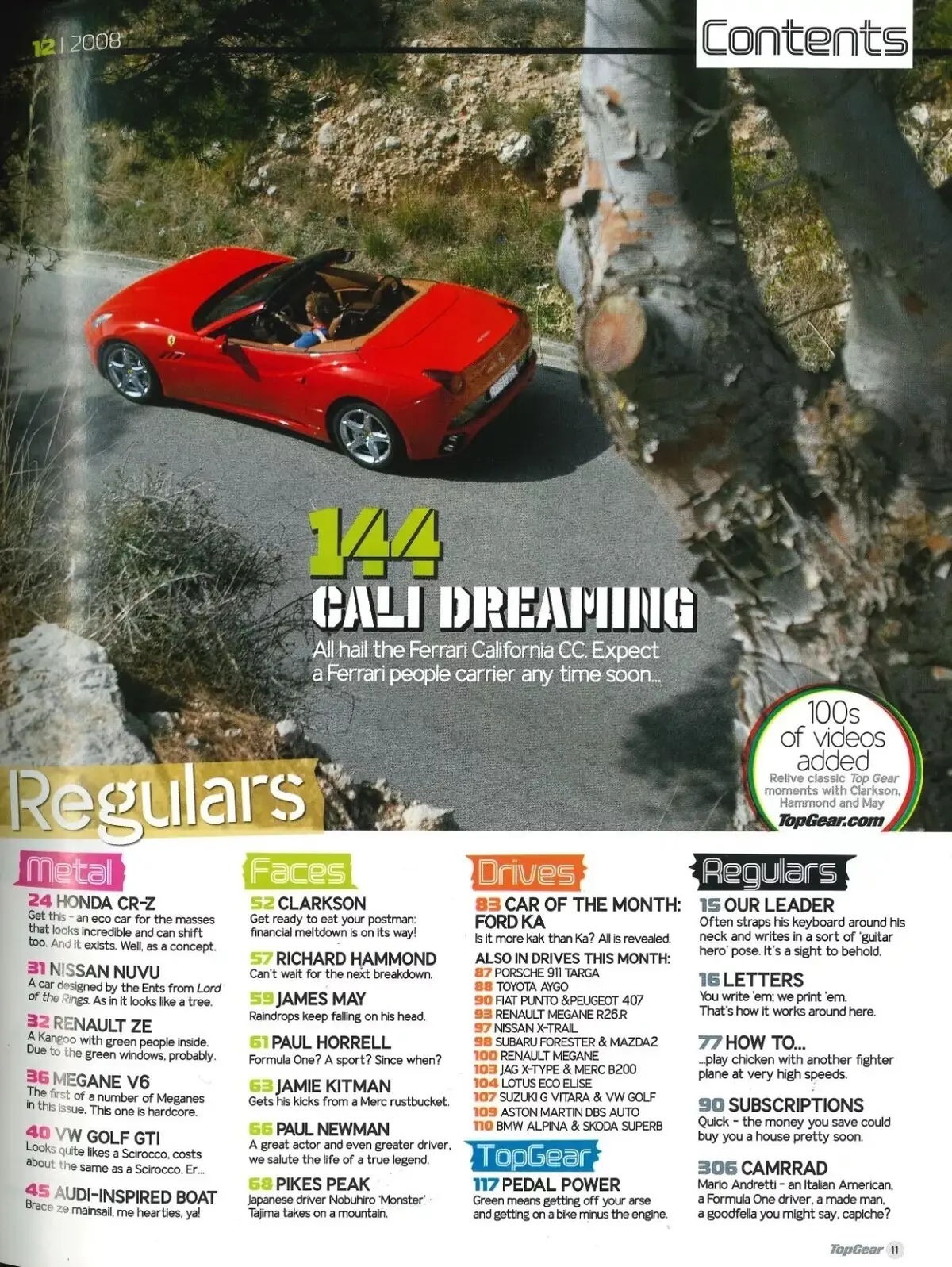 BBC Top Gear Magazine: Issue #185, Ferrari California, Mercedes, BMW, Dec 2008 - image 3 | Free standard UK delivery included | Discount Quality Products