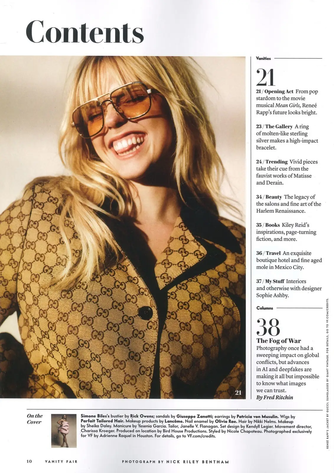 Vanity Fair Magazine: Simone Biles, Reneé Rapp, Beatles, Kiley Reid, Feb 2024 - image 2 | Free standard UK delivery included | Discount Quality Products