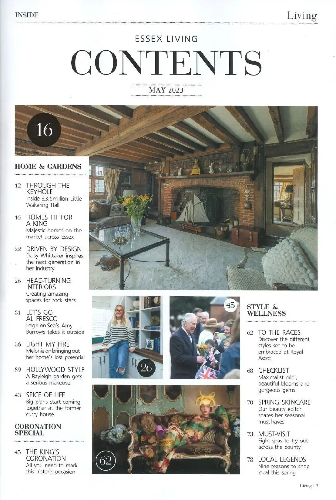 Essex Living Magazine, King Charles Royal Coronation, Home, Garden, May 2023 - image 2 | Free standard UK delivery included | Discount Quality Products