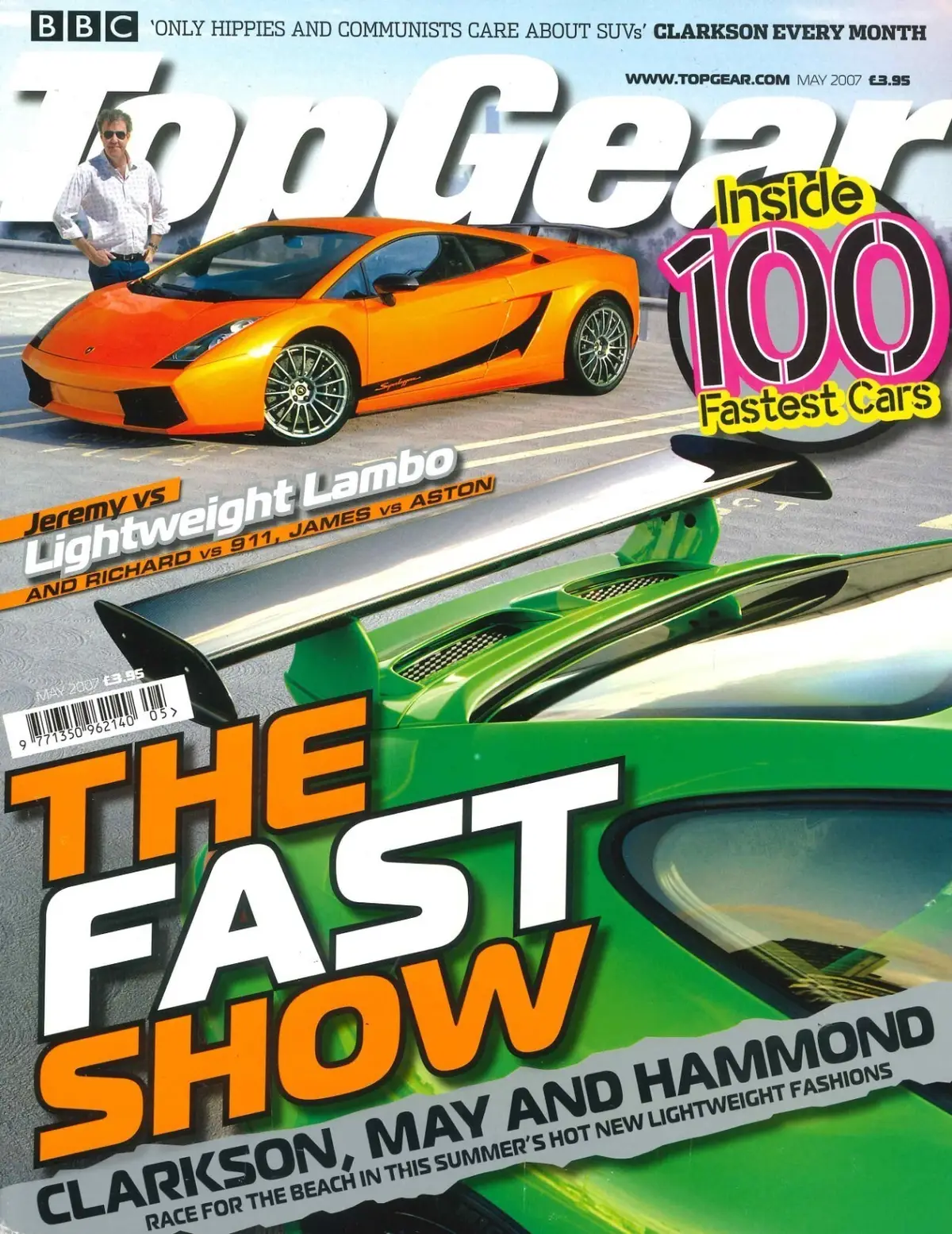 BBC Top Gear Magazine Issue #165, Lambo Gallardo, KTM X-Bow, Porsche, May 2007