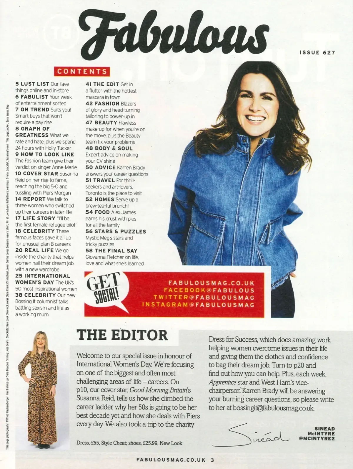 Fabulous Magazine: Susanna Reid, Holly Tucker, Anne-Marie, Fashion, 8.3.20 - image 2 | Free standard UK delivery included | Discount Quality Products
