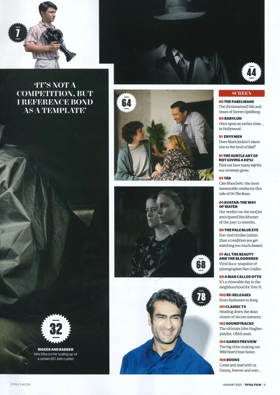 Total Film Magazine, Idris Elba, Luther, Scarlett Johansson, H.Jackman, Jan 2023 - image 3 | Free standard UK delivery included | Discount Quality Products