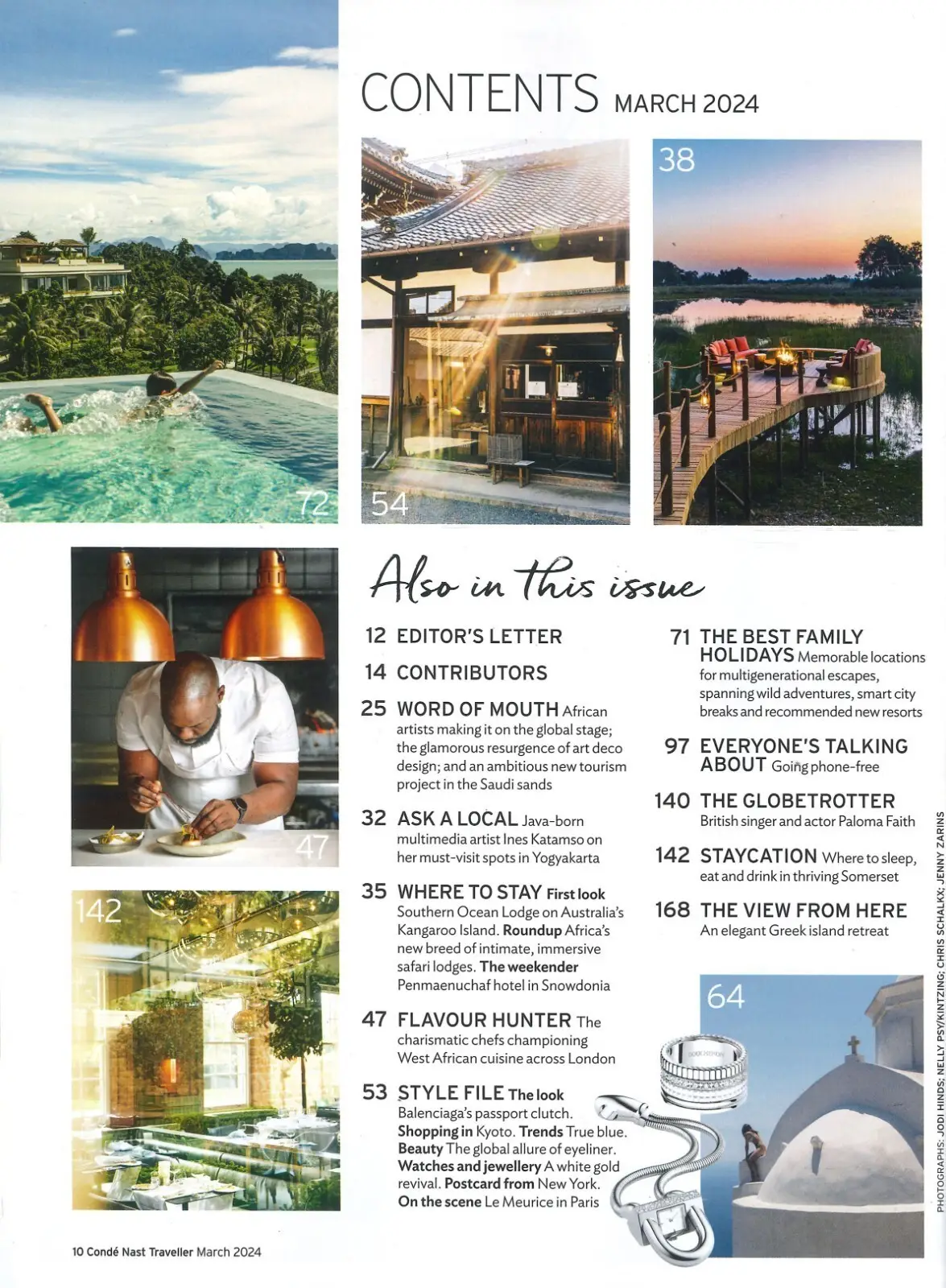 Conde Nast Traveller Magazine: African Safari, Palermo, Australia, March 2024 - image 3 | Free standard UK delivery included | Discount Quality Products