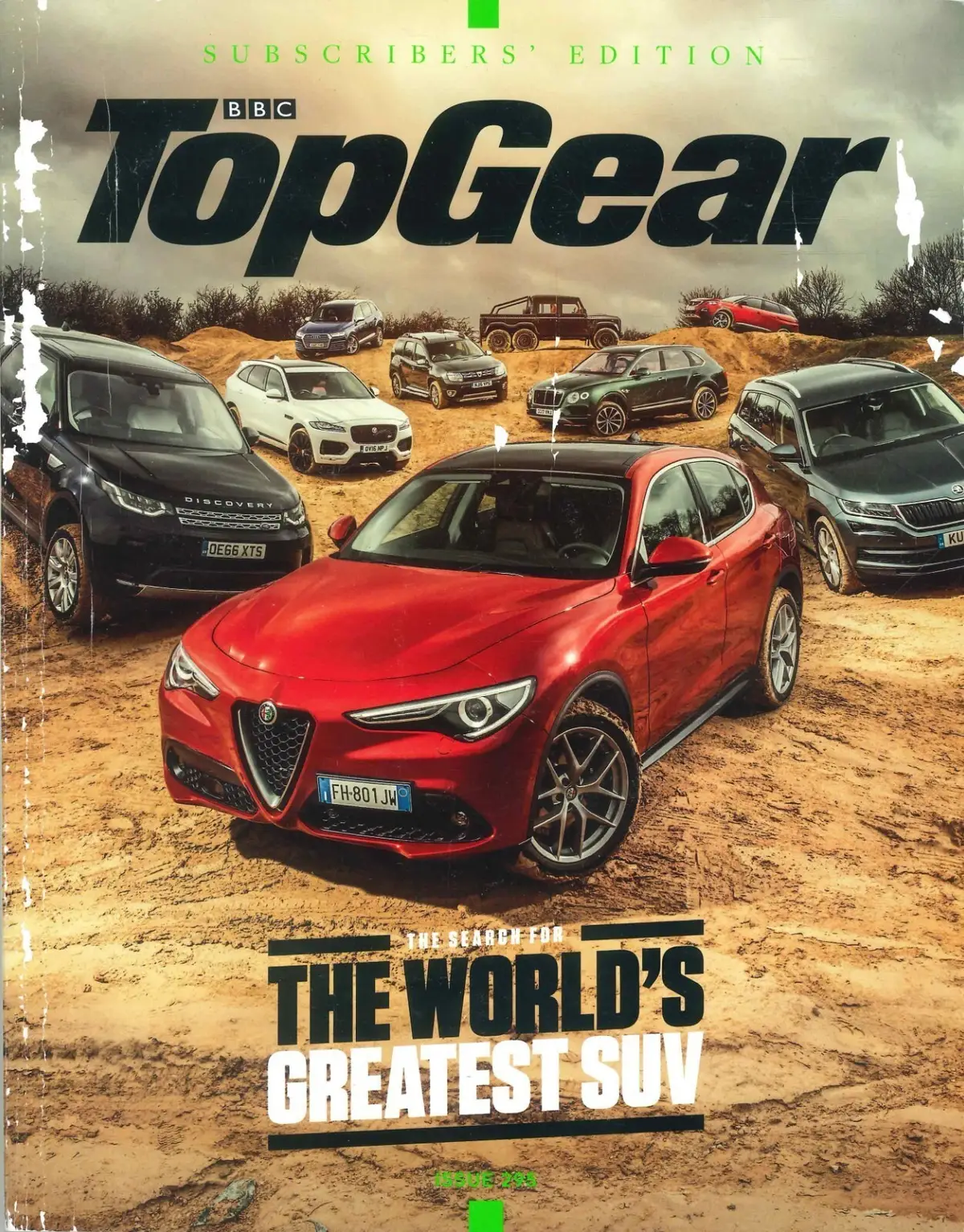 BBC Top Gear Magazine Issue #295, Ferrari, Alfa, Aston, May 2017 (Wear &amp; Tear)