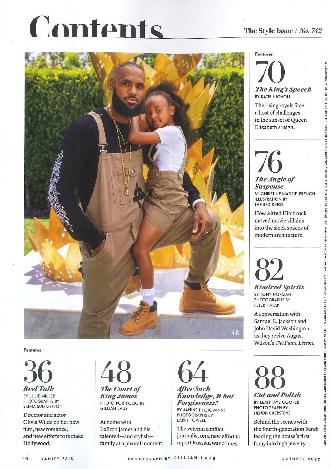 Vanity Fair Magazine, Olivia Wilde, Lebron James, King Charles III, October 2022 - image 3 | Free standard UK delivery included | Discount Quality Products