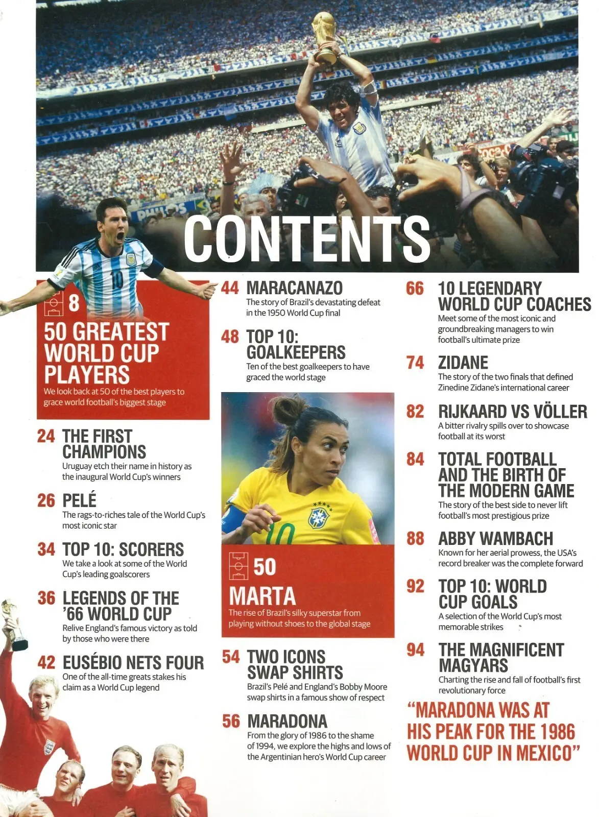 World Cup Legends Magazine, Football, Soccer, Maradona, Pelé, Ronaldo, Qatar - image 2 | Free standard UK delivery included | Discount Quality Products