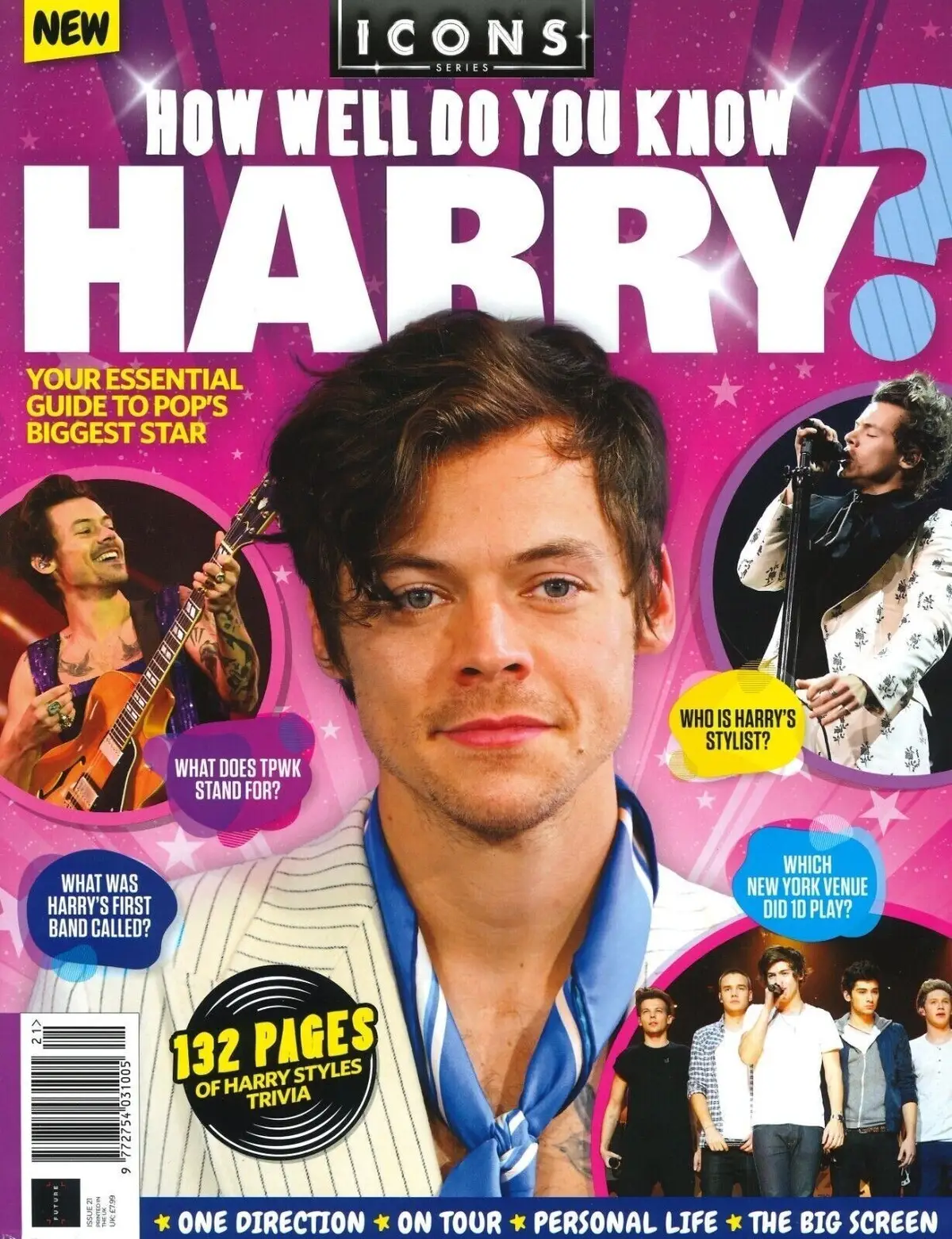 Harry Styles Magazine, Icons Series, 1D, Tour, Zayn Malik, Simon Cowell, 2022